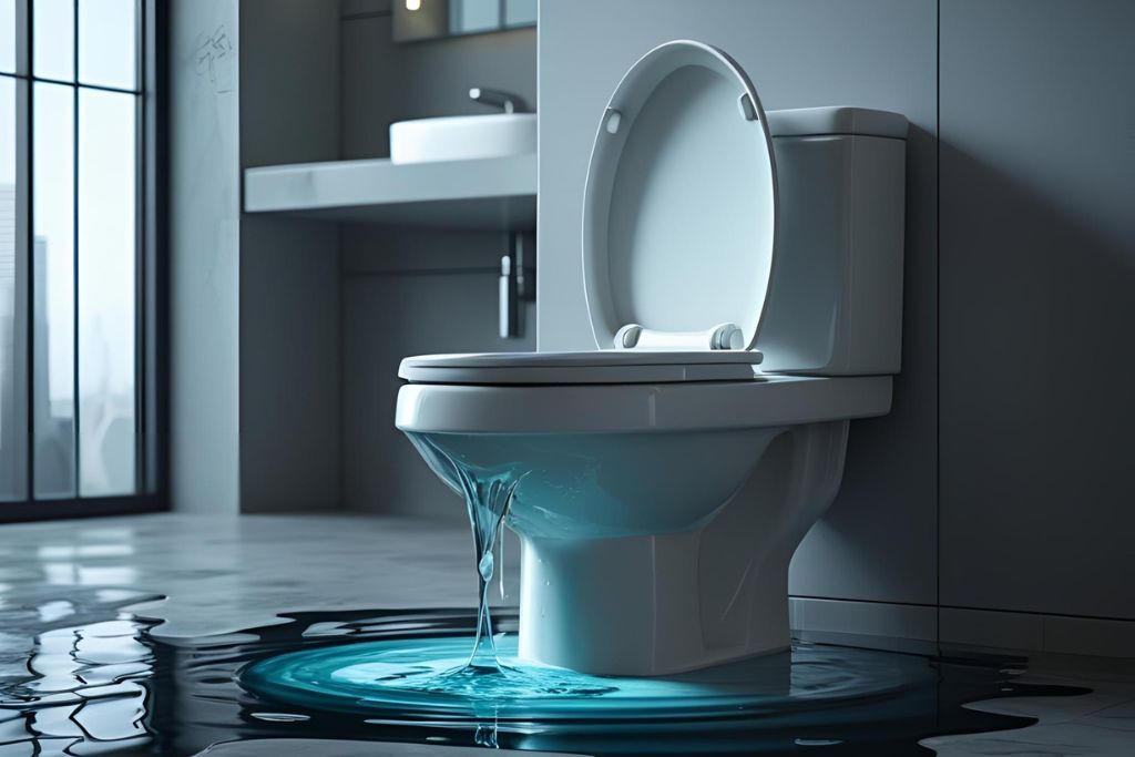 toilet leaking from bottom