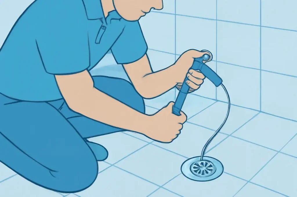 Snaking a Shower Drain