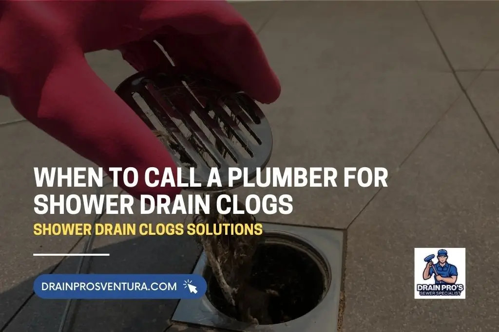 When to Call a Plumber for Shower Drain Clogs