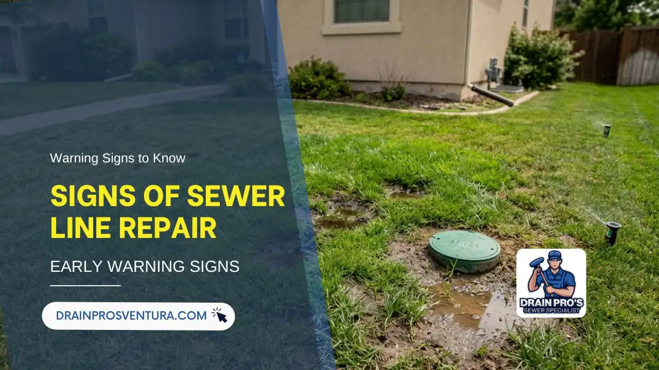 signs sewer line repair