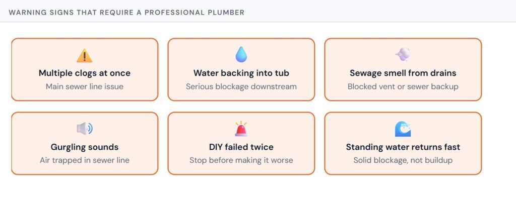 Warning signs that require a professional plumber