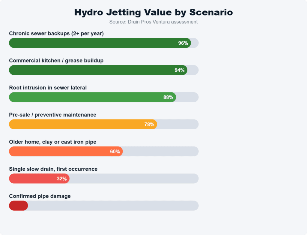 hydro jetting value meter