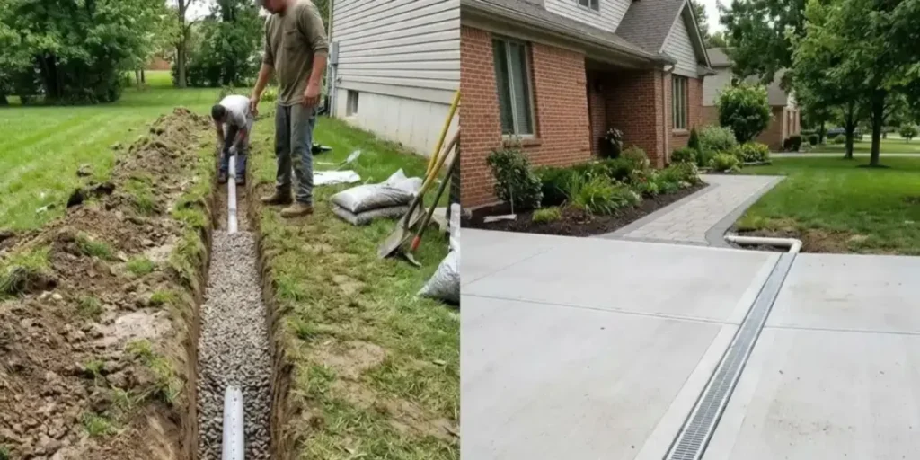 basement channel drains vs french drain