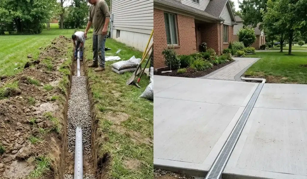 basement channel drains vs french drain