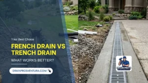french drain vs trench drain