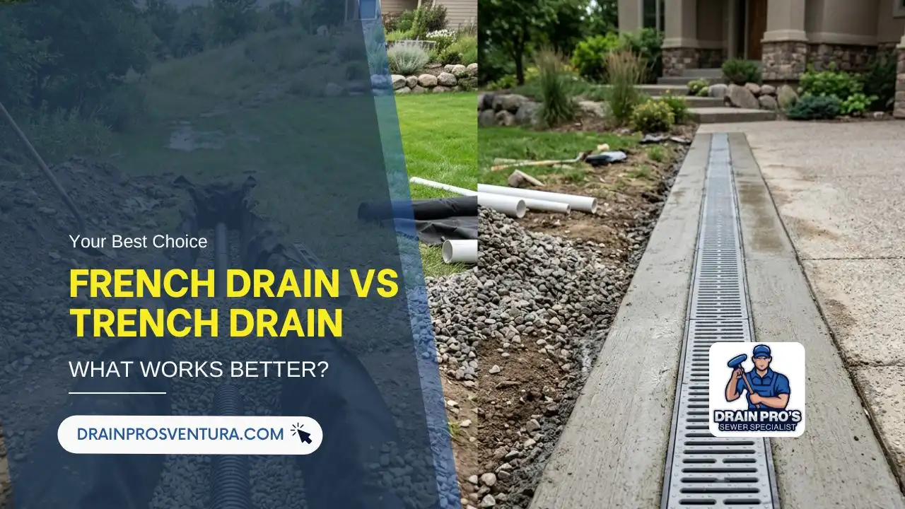french drain vs trench drain