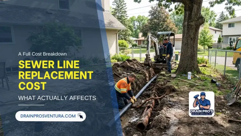 sewer line replacement cost