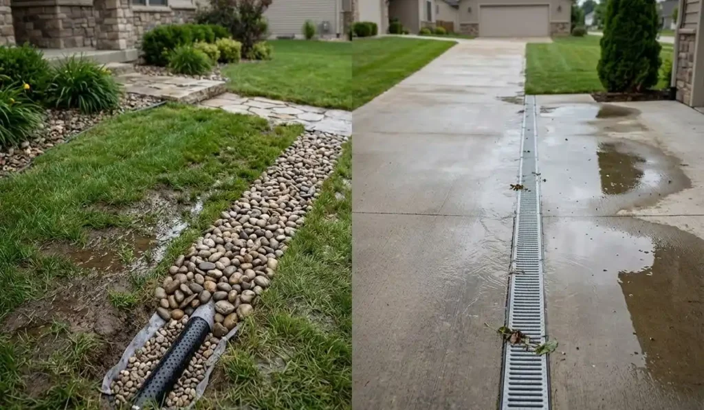 trench drain vs french drain