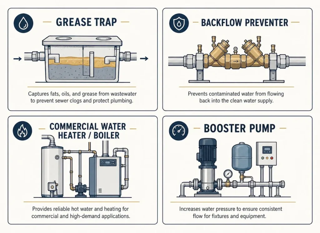 Four systems every commercial building relies on.