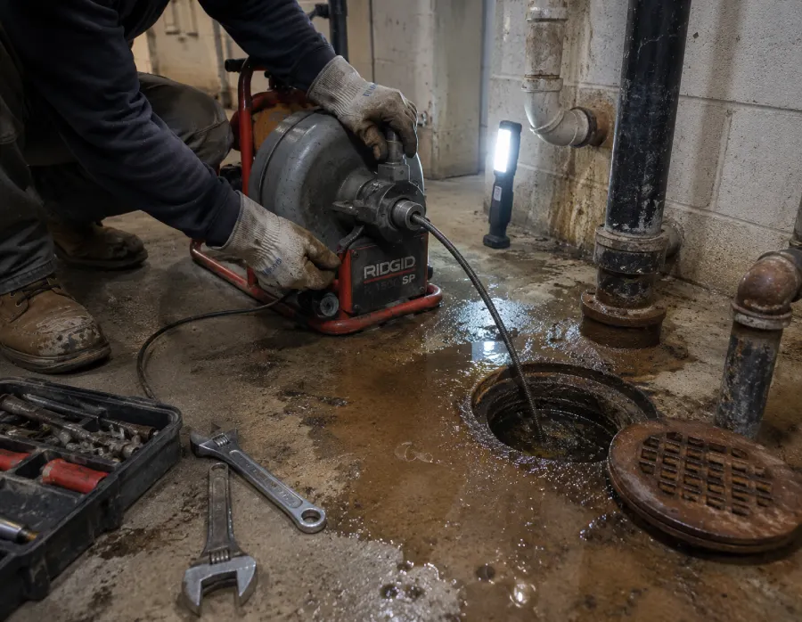 Floor Drain Backup Repair