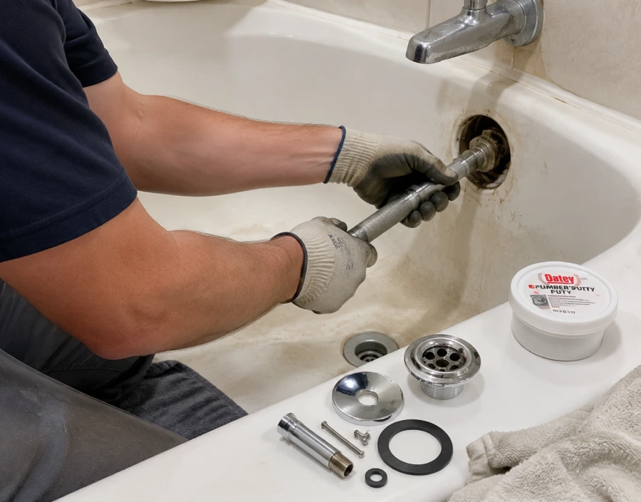 bathtub drain replacement service