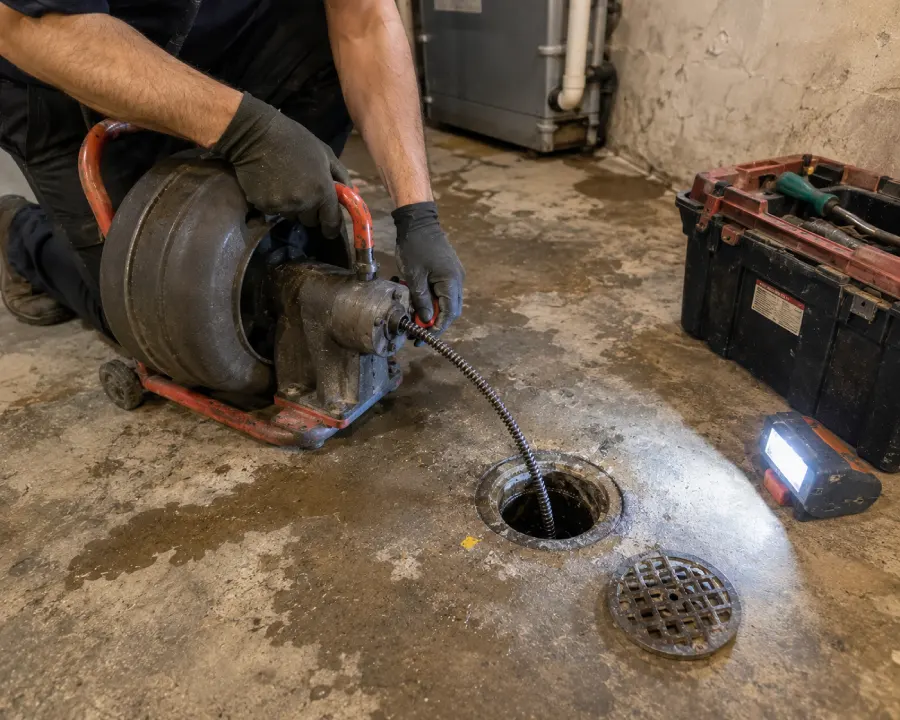 floor drain cleaning