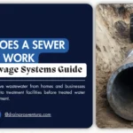 how does a sewer system work