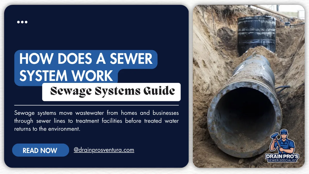 how does a sewer system work