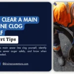 how to clear a main sewer line clog yourself
