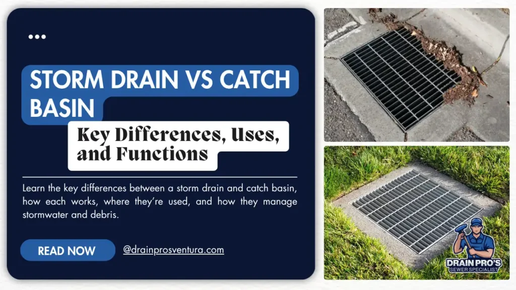 storm drain vs catch basin
