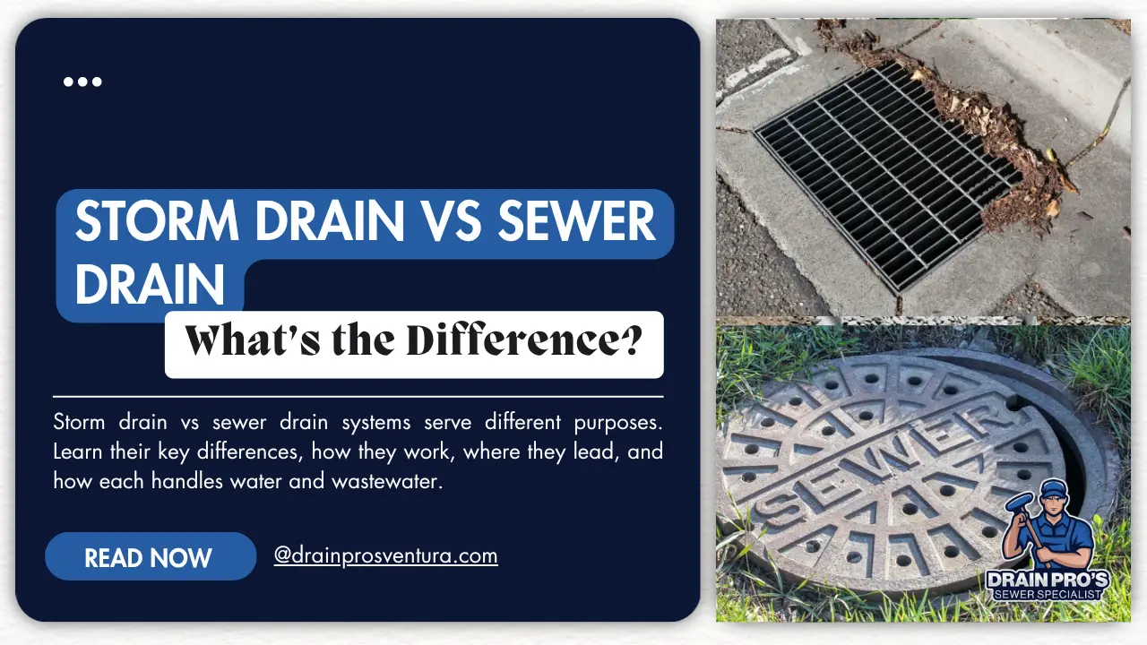 storm drain vs sewer drain