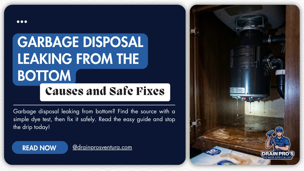 garbage disposal leaking from the bottom
