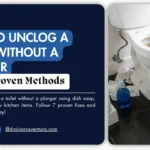 how to unclog a toilet without a plunger
