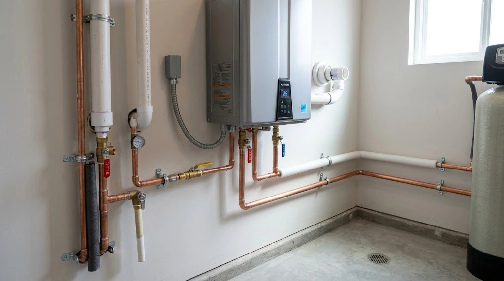 tankless water heater installation