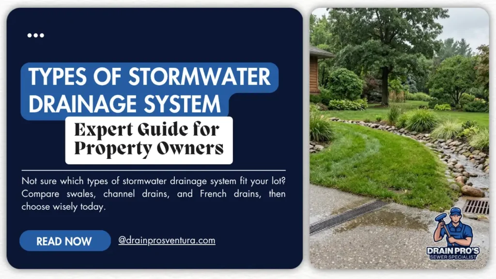 types of stormwater drainage system